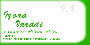 izora varadi business card